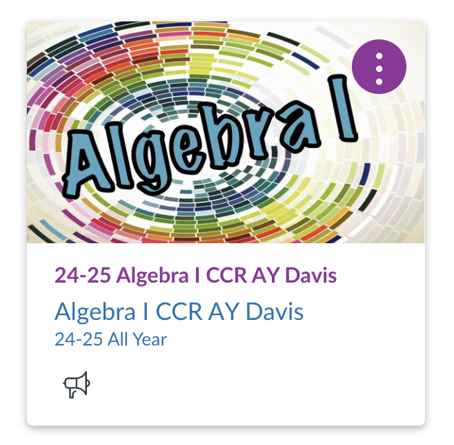 Algebra 1 